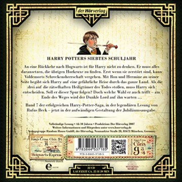 Harry Potter. Die große Box zum Jubiläum. Alle 7 Bände.: Gelesen von Rufus Beck - 6