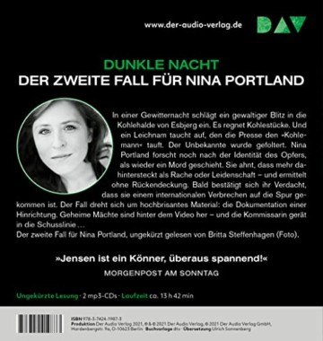SØG. Schwarzer Himmel. Ein Nina-Portland-Thriller (Teil 2): Ungekürzte Lesung mit Britta Steffenhagen (2 mp3-CDs) - 2