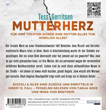 Mutterherz: Thriller (Rizzoli-&-Isles-Serie, Band 13) - 2